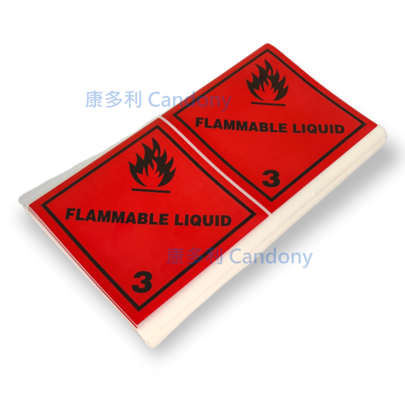 Class 3 Flammable Liquid Label